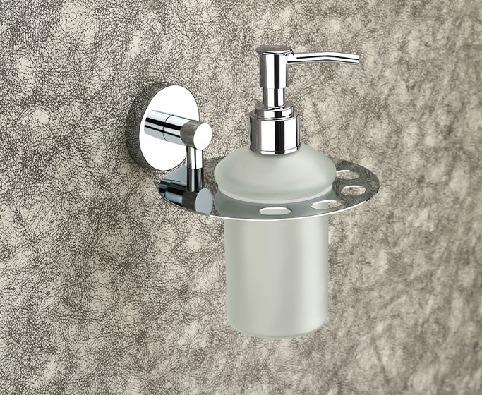 Liva Liquid Soap Dispenser Stainless Steel Bathroom Commercial Hotel Spa Wall Mount Heavy-Duty Anti-Rust Waterproof Easy Refill Professional Grade Durable Sensor Pump Rustproof Hygienic Space Saving Contemporary Design Secure Grip Modern Luxury Reliable